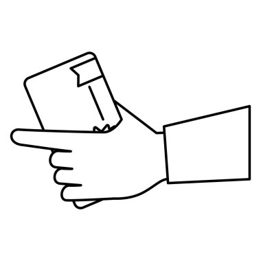 neşeli Noel kartı ile el