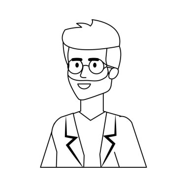 profesyonel doktor avatar karakter