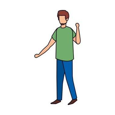 genç adam avatar karakter