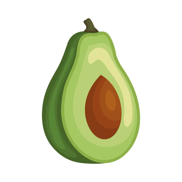 Icono de la verdura aguacate fresco — Vector de stock