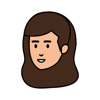 güzel bir kadın baş avatar karakter