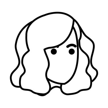 güzel bir kadın baş avatar karakter