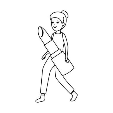 kadın ruj makyaj kaldırma