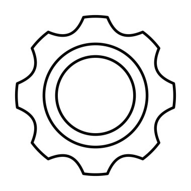 Dişli Makine izole simgesini