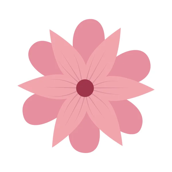 Hermoso icono decorativo flor — Vector de stock