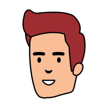 genç adam baş avatar karakter