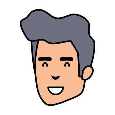 genç adam baş avatar karakter