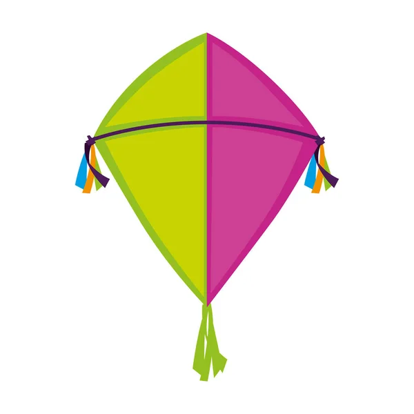 Ładny kite flying ikona — Wektor stockowy