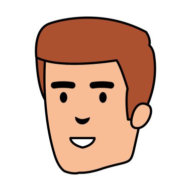 genç adam baş avatar karakter