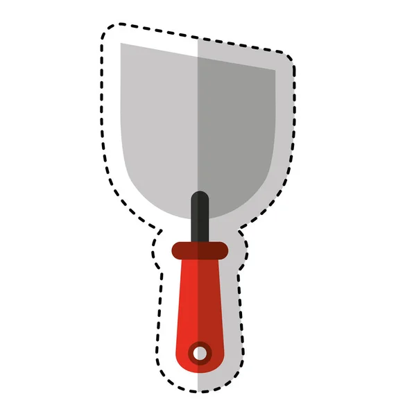 Spatula eszköz elszigetelt ikon — Stock Vector