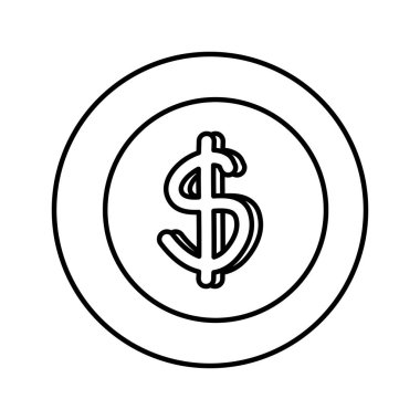 sikke para izole simgesi