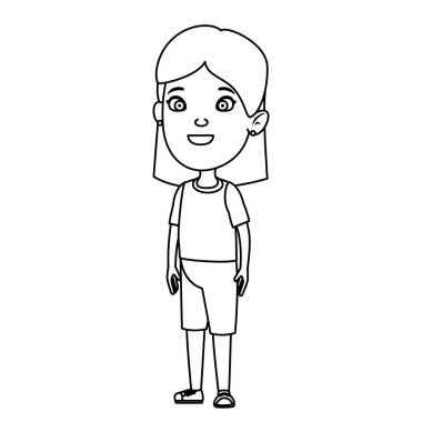 Güzel küçük kız karakter