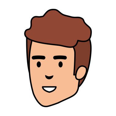 genç adam baş avatar karakter