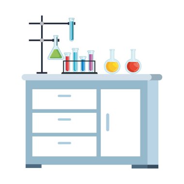 Laboratuvar çekmece izole simgesi