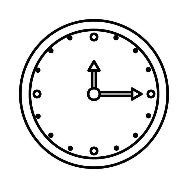 Orologio tempo icona isolata — Vettoriale Stock