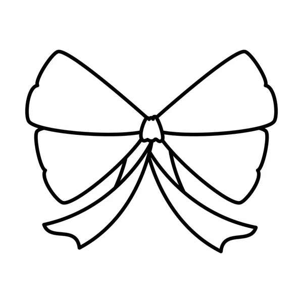 Ruban papillon ruban décoratif — Image vectorielle