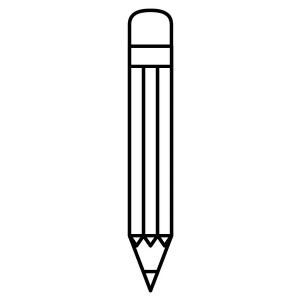 Elszigetelt ceruzaikonra grafit — Stock Vector