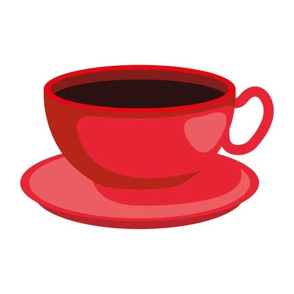 Taza de café icono de bebida — Vector de stock