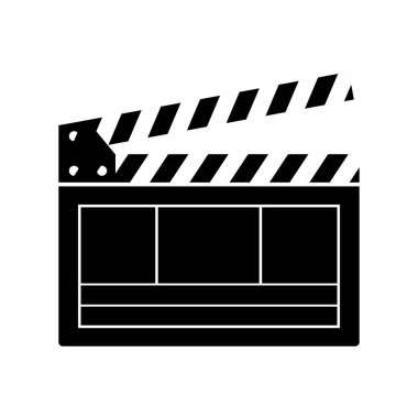 video Klaket izole simgesi