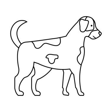 sevimli köpek maskot simgesi