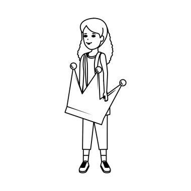 kadın kaldırma Kraliçe tacı