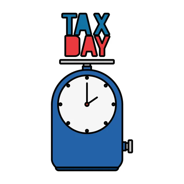 Εξισορροπούν την ημέρα φόρου — Διανυσματικό Αρχείο