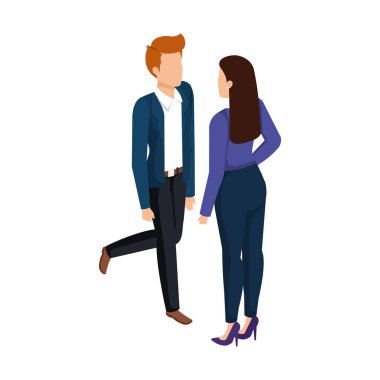 iş çift avatarlar karakter konuşuyor