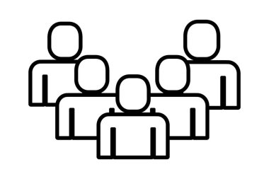 Grup insanların ekip çalışması silueti