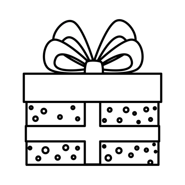 Gift box present icon — Stock Vector