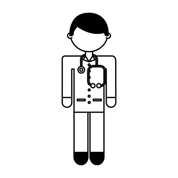 Dokter avatar karakter pictogram — Stockvector