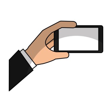 el ile akıllı telefon simgesi insan