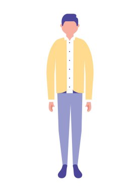 işadamı karakter ayakta şekil
