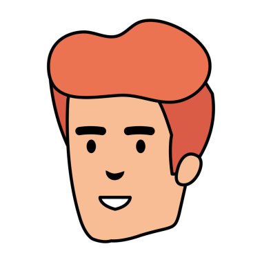 genç adam baş avatar karakter