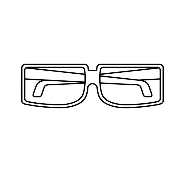 3d glasses isolated icon — Stock Vector
