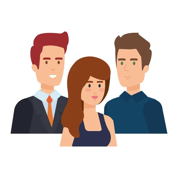 Grupo de personajes de personas — Vector de stock