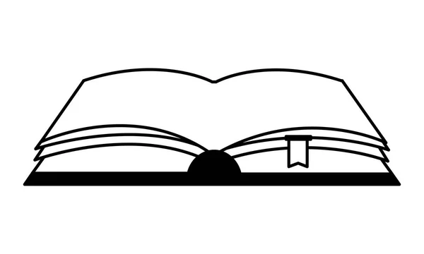 Иконка открытой книги — стоковый вектор