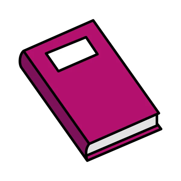 Text book isolated icon — Stock Vector