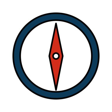 pusula rehberlik izole simgesi