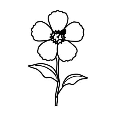 güzel çiçek dekoratif simgesi