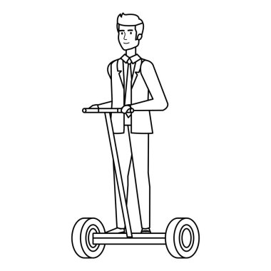 e-scooter katlama, işadamı