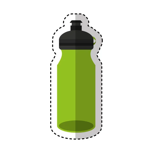 Flasche Wasser Turnhalle isoliert Symbol — Stockvektor