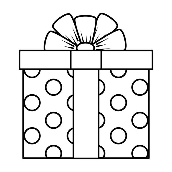 Gift box present icon — Stock Vector