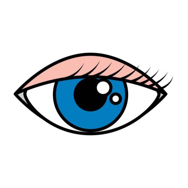 izole kadın göz simgesini