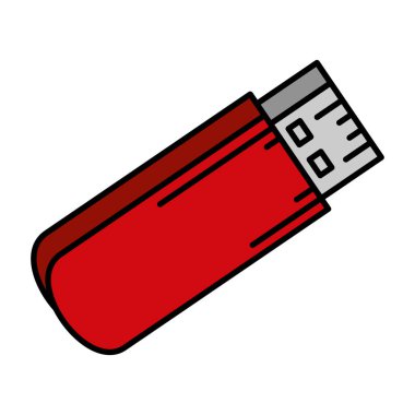 USB bellek izole simgesi