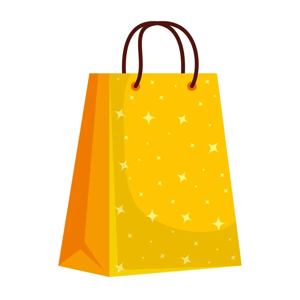 Bolsa de compras icono aislado — Vector de stock