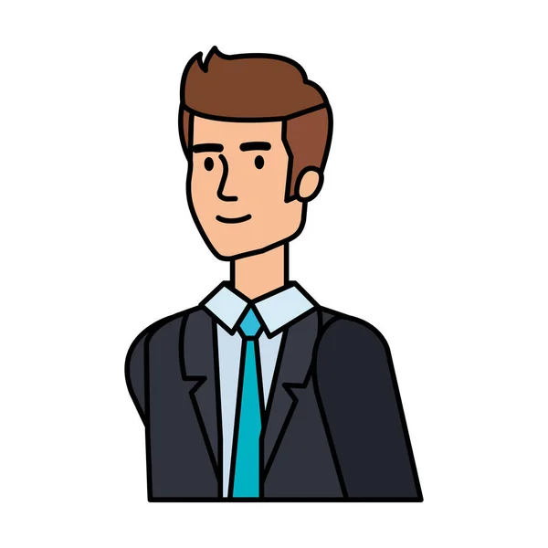 Jovem empresário avatar personagem —  Vetores de Stock