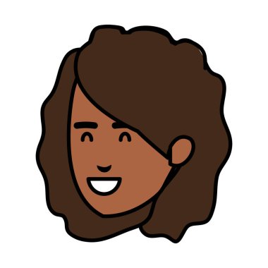 güzel ve genç siyah kadın baş