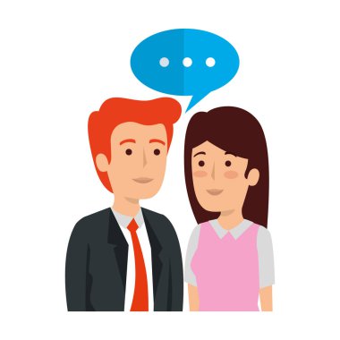 iş çift avatarlar karakter konuşuyor