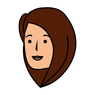 güzel bir kadın baş avatar karakter