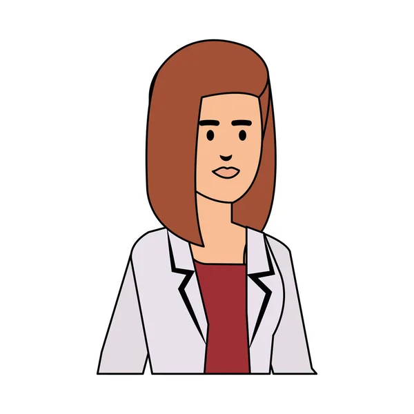 Επαγγελματική γυναίκα γιατρός avatar χαρακτήρα — Διανυσματικό Αρχείο